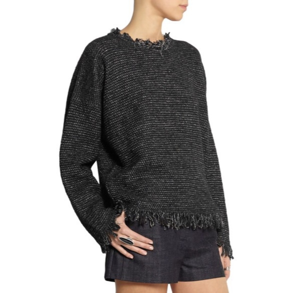 Isabel Marant • Oversized Chunky Fringe Sweater - Picture 3 of 8